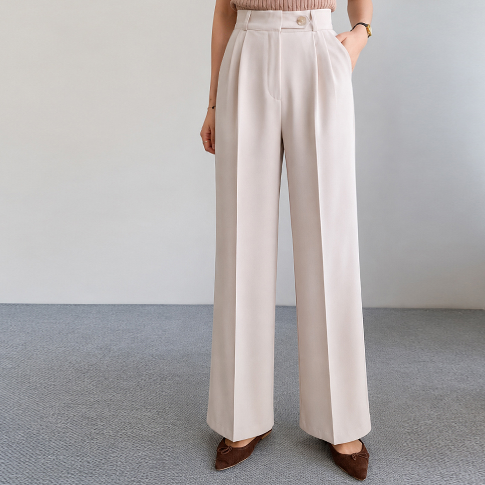 Jane 3TYPE Bijo Pintuck Wide 宽松长裤 (短/基本/长款) [尺码: S, M, L, XL, 2XL]