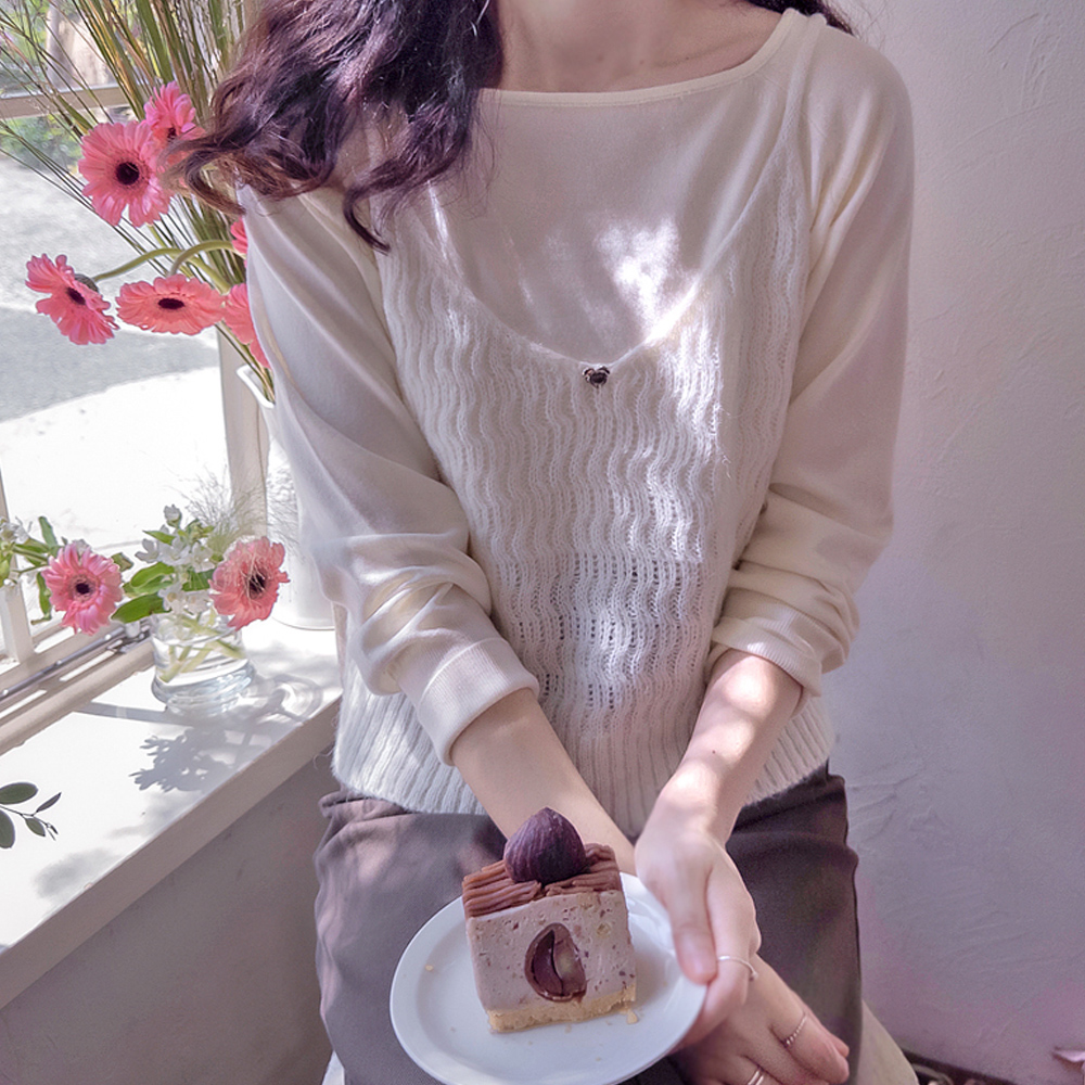 心形吊坠精美编织柔软弹性胸衣 [尺码：F(55~66)]