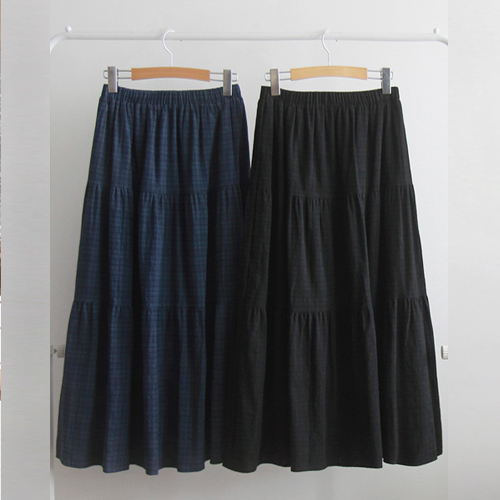 【特价30%★数量有限】Sonel Tee 秋季格纹优雅修身 LeTuan 半身裙【尺码：F(55~66)】