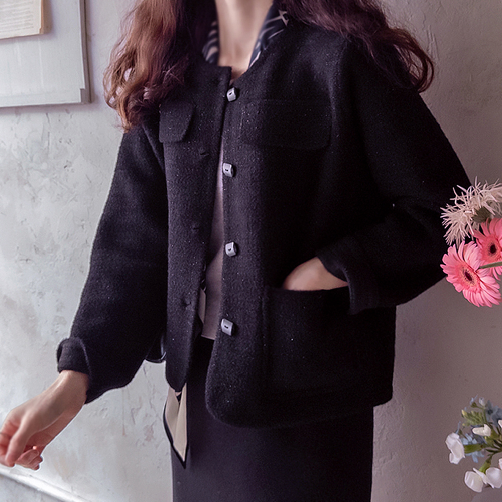 Jennie Twinkle 弹力氨纶柔软外套，线条优美 [尺码：F (55~66)] [需求量大，预计10月15日发货]