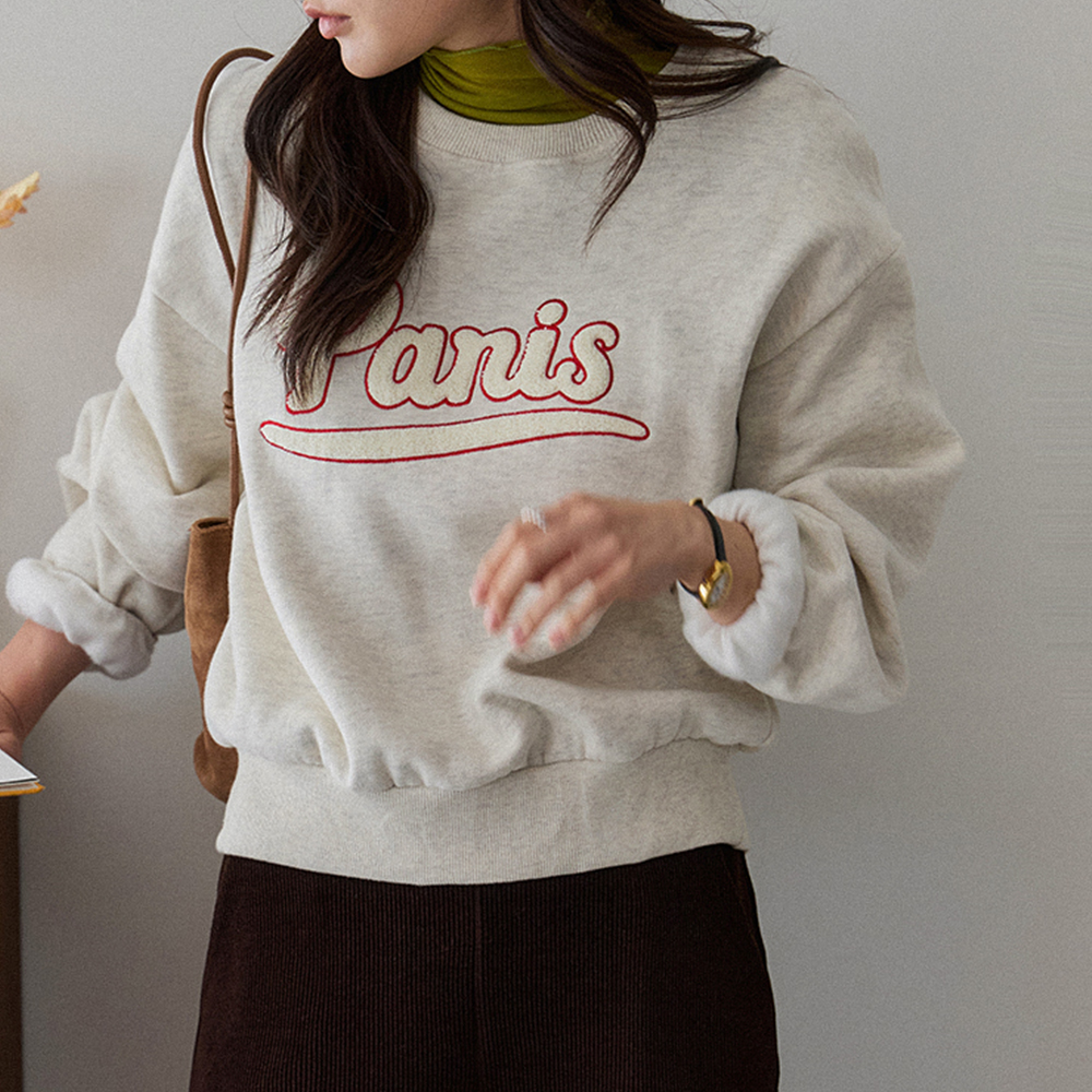 Pockdak Boucle Paris Lettering 加绒MTM [size:F(55~66)]