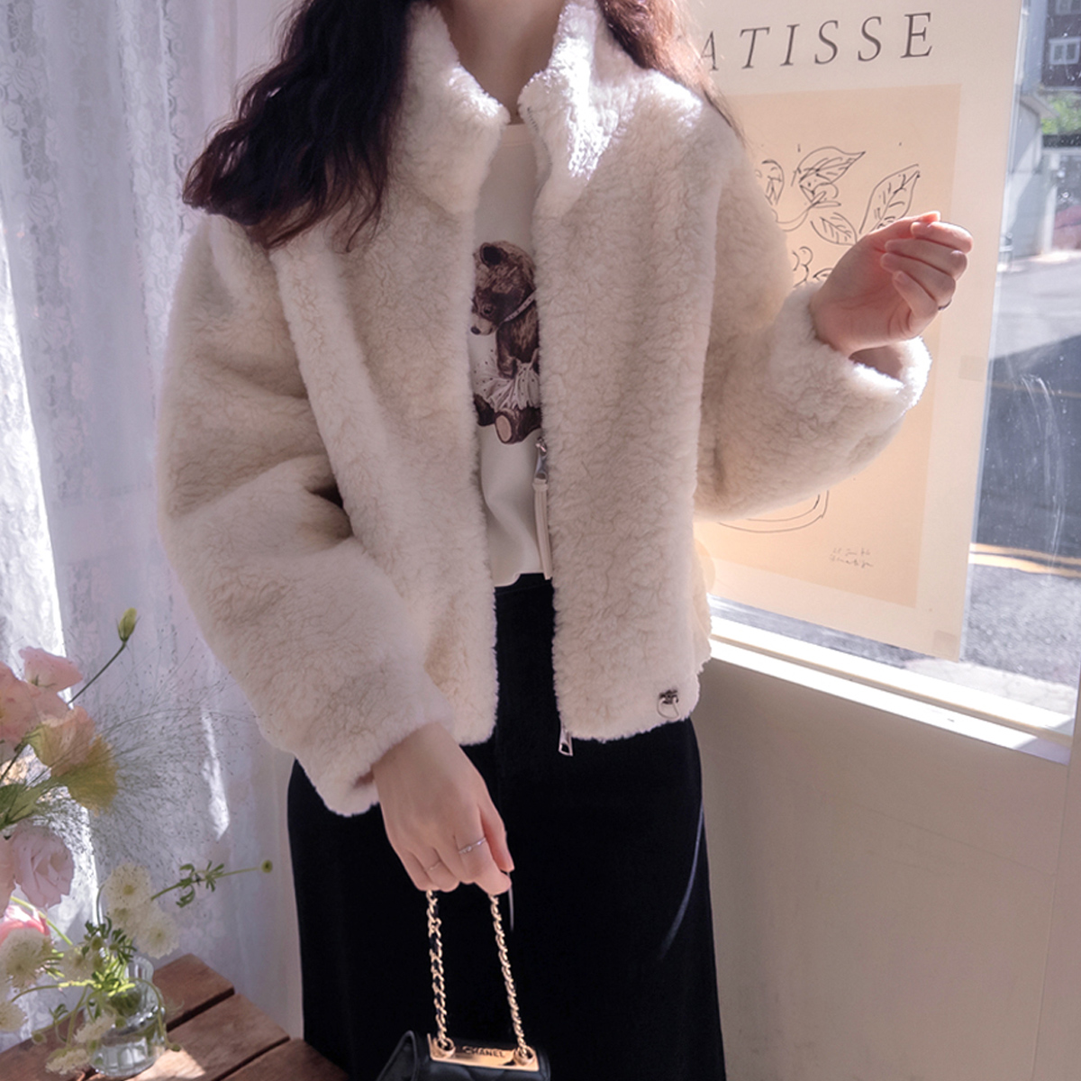 Catherine 顶级高品质皮草，蓬松柔软，温暖舒适 [尺码：F(55~66)]